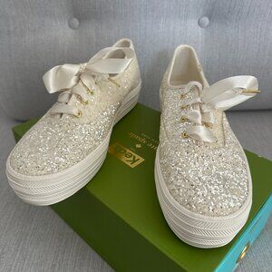 KATE SPADE x Keds Glitter bridal sneakers - BRAND NEW - 9.5